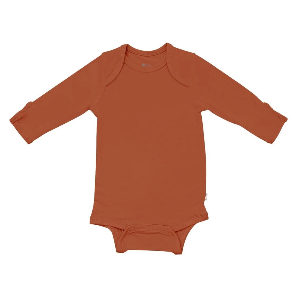 Kyte Baby | Long Sleeve Bodysuit in Rust - 6-12